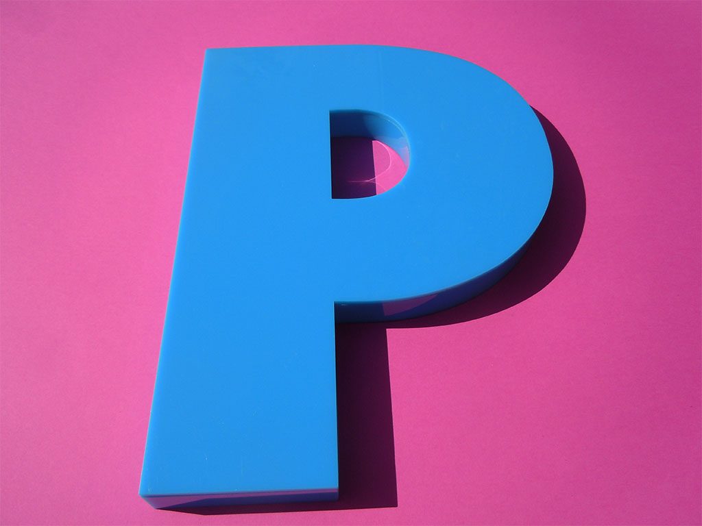 Profilbuchstaben aus Acryl